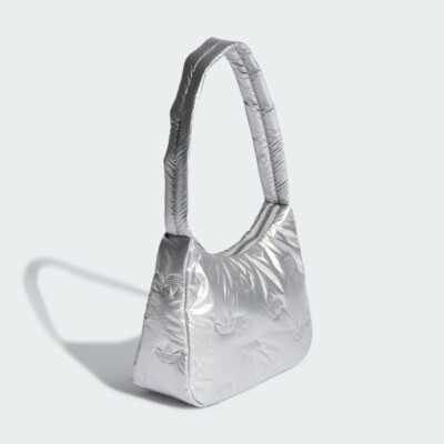 ★ADIDAS★ PUFFY SATIN MINI SHOULDER BAG Adidas Puppy Satin Mini Shoulder Bag Womens - Silver