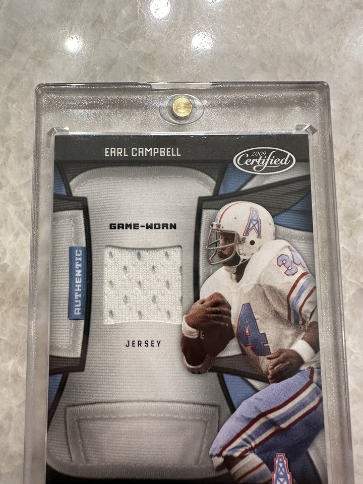 2009 Panini Certified Earl Campbell Fabric of the Game Jersey /99