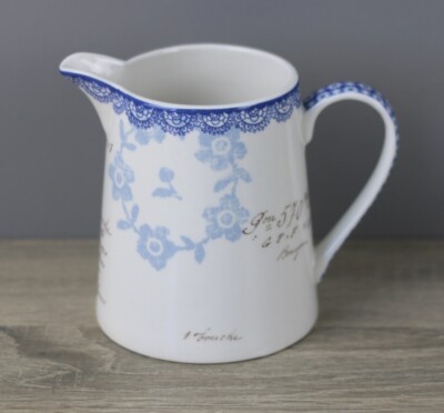 Green Gate Greengate Fay White Milchkrug Saftkrug Höhe ca. 11,8 cm 0,5 Liter