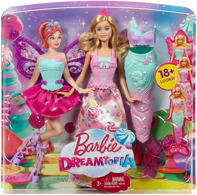 barbie fairytale dress up doll