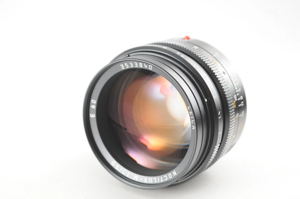 ☆301☆Excelente COMO NUEVO en ESTUCHE LEICA NOCTILUX-M 50mm f1 III Negro + Filtro Capucha De JAPÓN Foto 4 de 4