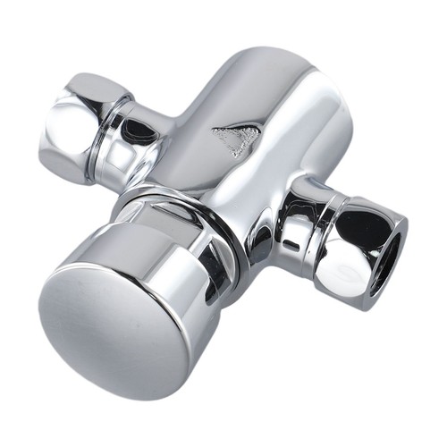 Chrome Timed Non Concussive Exposed Shower Valve Self Closing Gym Pool Schools - Picture 5 of 12