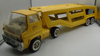 Vintage gelber Tonka LKW Autotransporter groß 70er Jahre 27'' lang Custom bitte lesen
