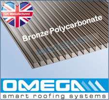 Polycarbonate Roofing Sheets 10mm Clear Bronze Opal - Many Roofing Panel Sizes