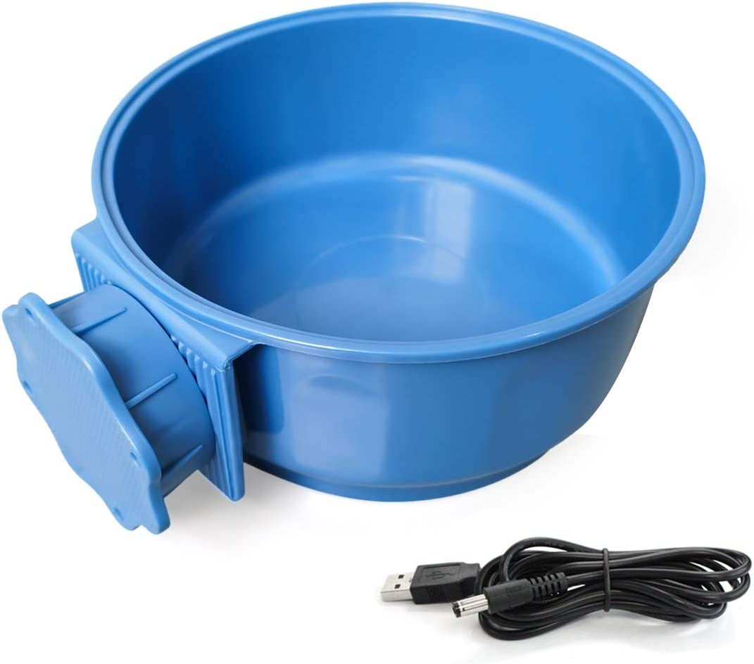 Electric Heated Water Bowl for Cats Dogs Pet Water Dish 600ML Pet