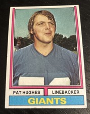 1974 Topps Pat Hughes #74 Fair Condition 
