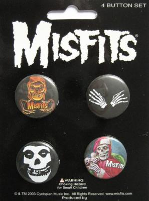 MISFITS BUTTONSET BADGES SET ANSTECKERSET # 11 CUTS FROM THE CRYPT PINS