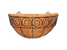 Decorative Wall Mounted Planter with Intricate Scrolled Design
