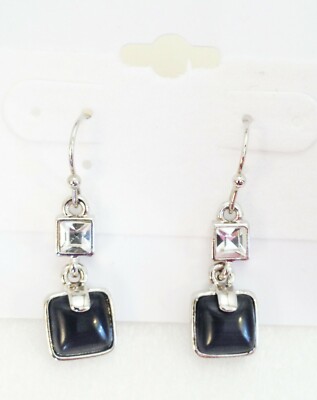 Lia Sophia   BITE SIZED  Crystals & Cat's Eye Earrings