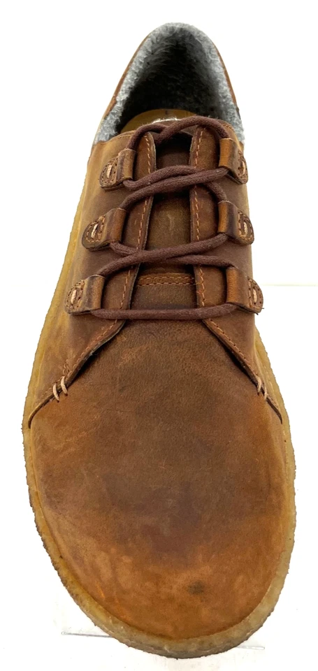 Clarks Originales Zapatillas Deportivas de Cuero Marrón Crepé con Cordones Sin usar, en caja Zapatos para Mujer EE. UU. 9M Foto 3 de 4