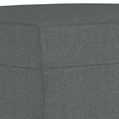 3 Piece Sofa Set with Cushions Dark Grey Fabric Y8Q8 - Picture 7 of 9