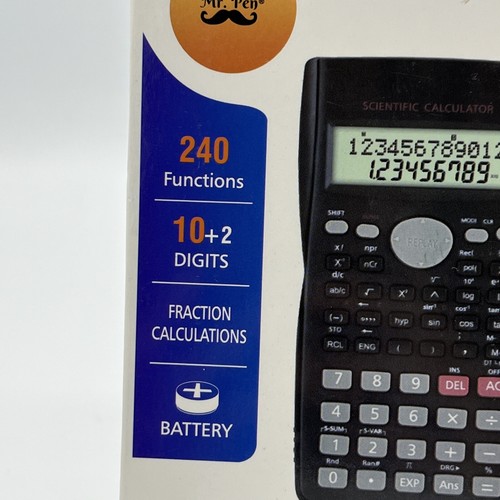 Mr. Pen- Scientific Calculator, 240 Functions, fractions. New Free Ship - Picture 2 of 7