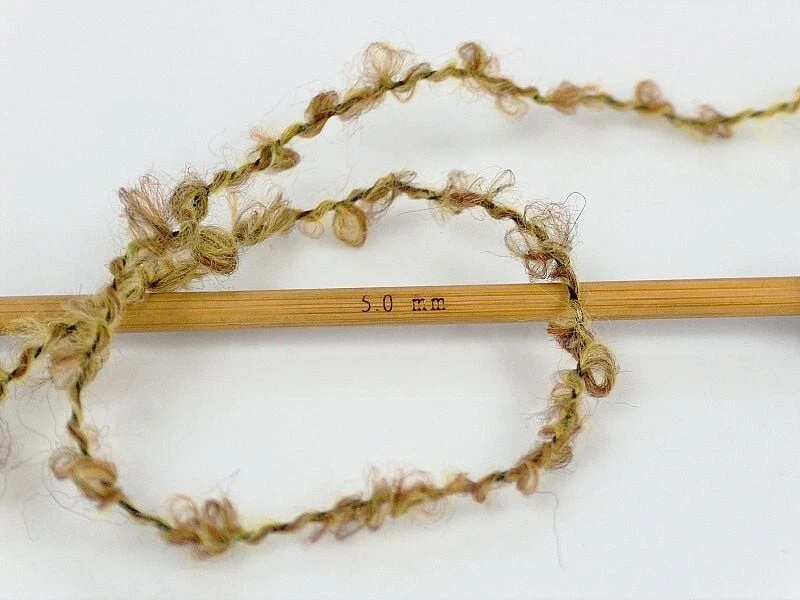 Boucle Fun Cake Yarn 77385 Ice Yarns Brown Green Mohair Bl CenterPull 150g 328y - Image 2 of 4