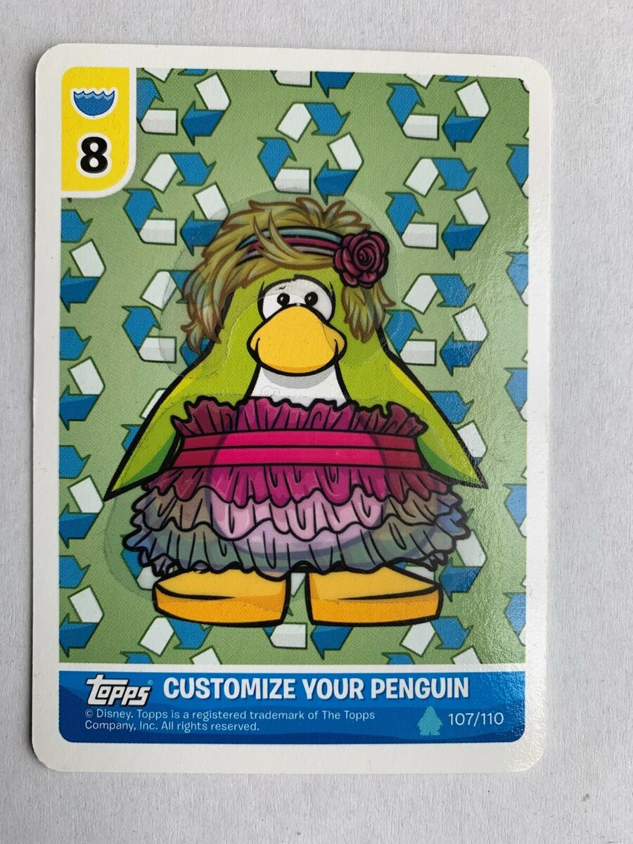 Adventurous Red Puffle - 2011 Topps Club Penguin Card-Jitsu Water