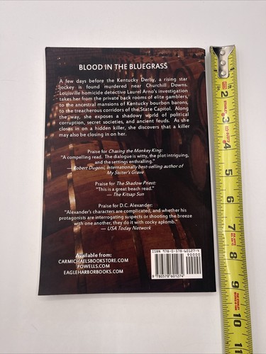Blood in the Bluegrass by D. C. Alexander (2019, Trade Paperback) *SIGNED* - Picture 3 of 3