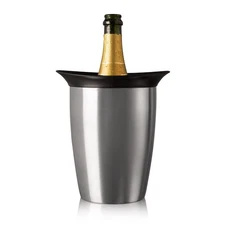Vacu Vin Champagne Cooler – Stainless Steel Active Bottle Chiller – Includes ...