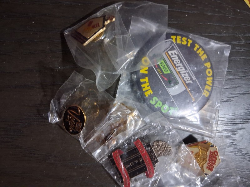 Promotional Pins LOT of 5 Pins Advertising Pins Energizer Office Depot Sears