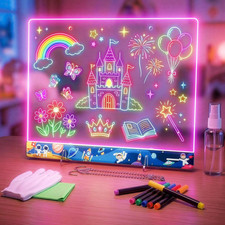 16" LumiBoard LED Drawing Board for Kids - 7 Colors  10 Modes Rechargeable