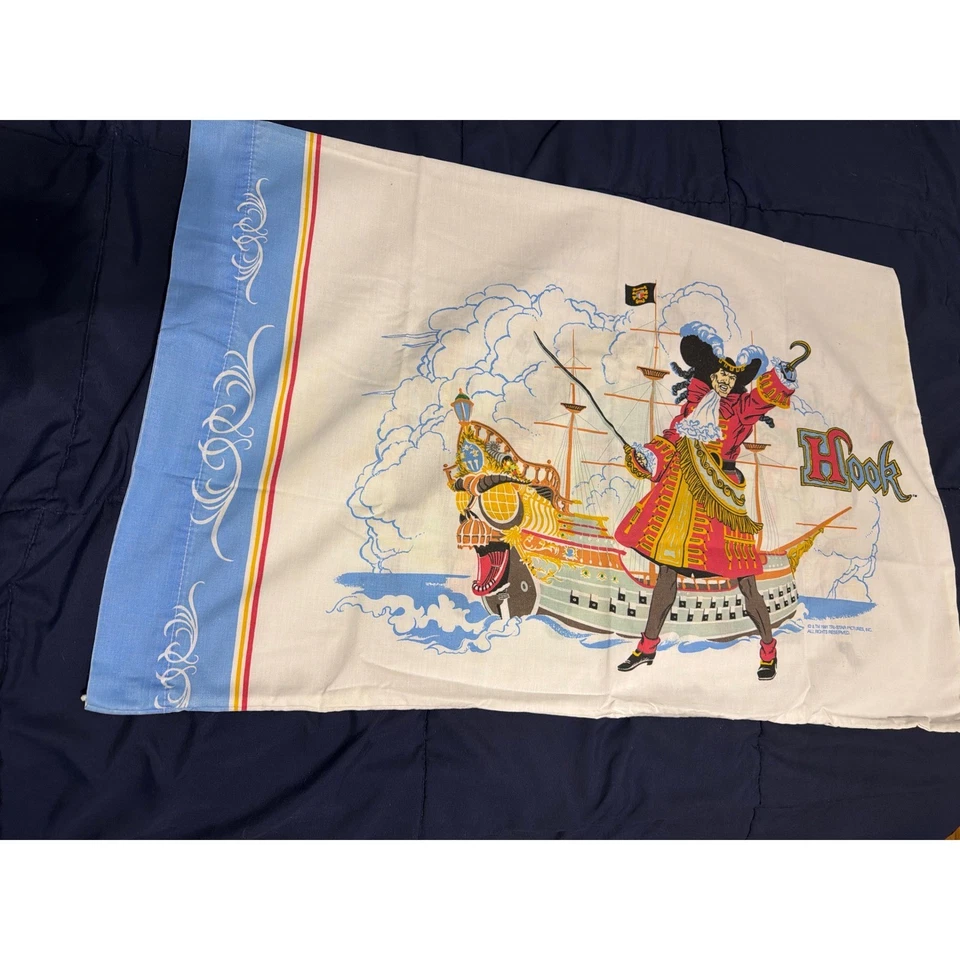 RARO De Colección 1991 Gancho Película Juego de Hojas Gemelas Robin Williams Peter Pan Tri-Star LEER Foto 3 de 4