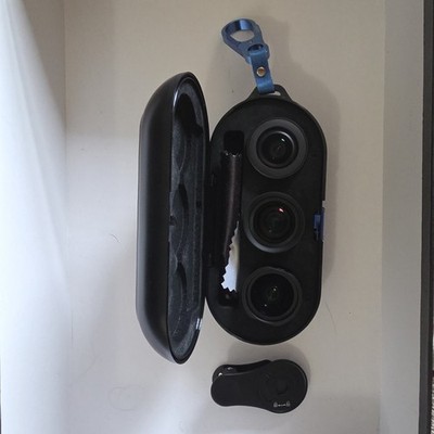 SIRUI 3LENS KIT&CLIP ADAPTER WIDE ANGLE/FISH EYE/PORTRAIT.