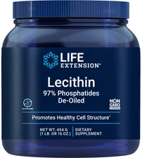 Life Extension LECITHIN GRANULES 16 OZ Jar