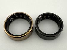 Lot of 2 Smart Electronic Rings w/ Charger   Sizes 11  9   Unbranded