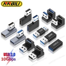 USB 3.0 Right Angle Extension Adapter 90 Degree Male to Female Elbow Connector