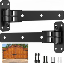Heavy Duty Gate Hinges, 900 Lbs Capacity and Built-In Ball Bearings, 13" Bolt-On