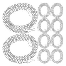  10 Pcs Picture Rail Hangers Hanging Planter Chain Ornaments Hooks