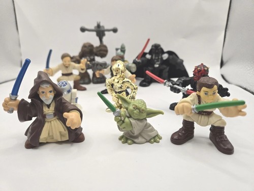 Hasbro Star Wars Vtg Playskool Galatic Heros Action Figures Lot Of 11 - Picture 3 of 8