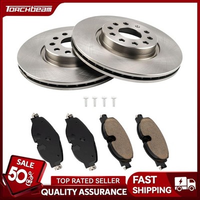 Front 312mm Brake Discs & Pads Kit Fits 2017-2019 VW Golf Alltrack DA1018BC