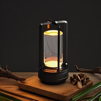 MEINV Cordless Rechargeable Table Lamps, Portable Lumisom Crystal Small Lante...