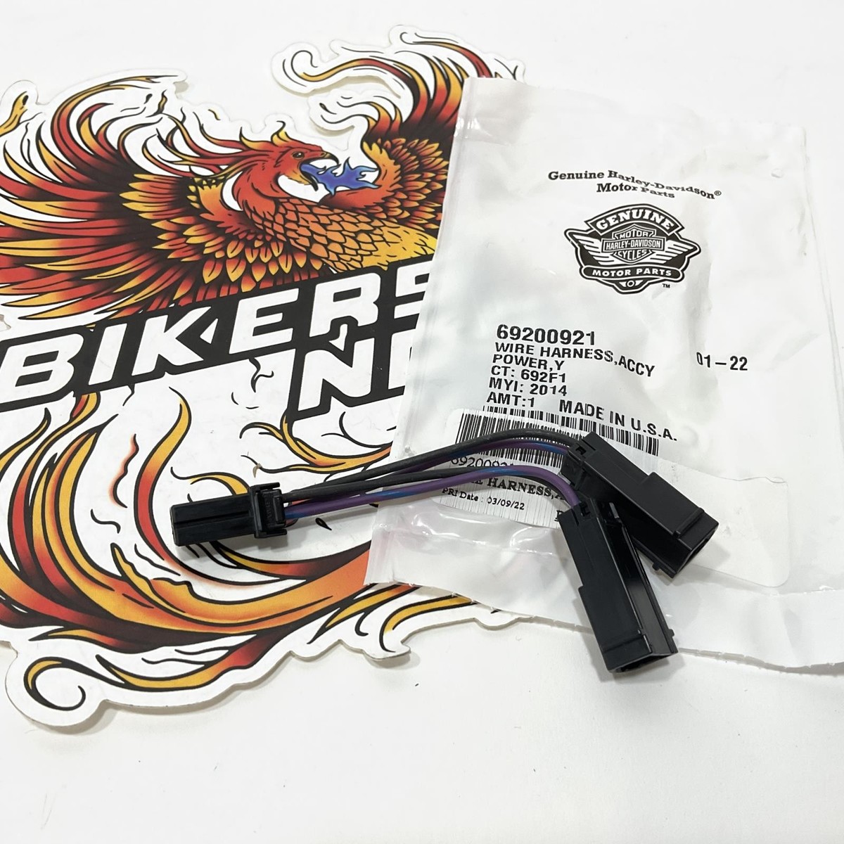 NEW Genuine Harley Softail Touring Power Y Split Extension Harness