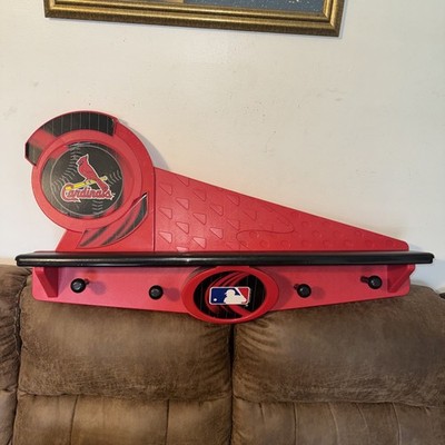 Vtg Suncast Sports St Louis Cardinals 1998 Baseball Shelf Coat Jacket Rack MLB