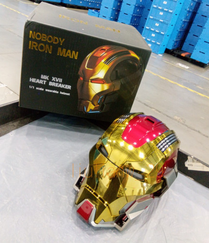 Iron Man Mk17 In Us Heart Breaker Helmet1/1 Wearable English Voice-controll Mask