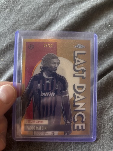 25/26 Topps Chrome Paolo Maldini AC Milan Last Dance GOLD LD-11 3/50 Kit Match