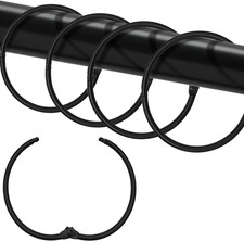 Shower Curtain Hooks Rings,24 Pcs Rustproof Metal Shower Hooks for Shower Curtai