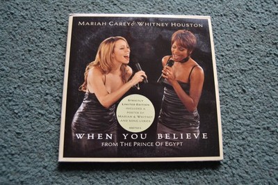 Mariah Carey & Whitney Houston   When You Believe CD Single 1998 Limited Ed.
