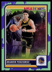 2023-24 Hoops Haunted Hoops #15 Brandin Podziemski Slime