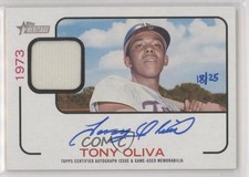 2022 Topps Heritage Flashbacks Relics 18/25 Tony Oliva #FAR-TO Auto HOF 0l2