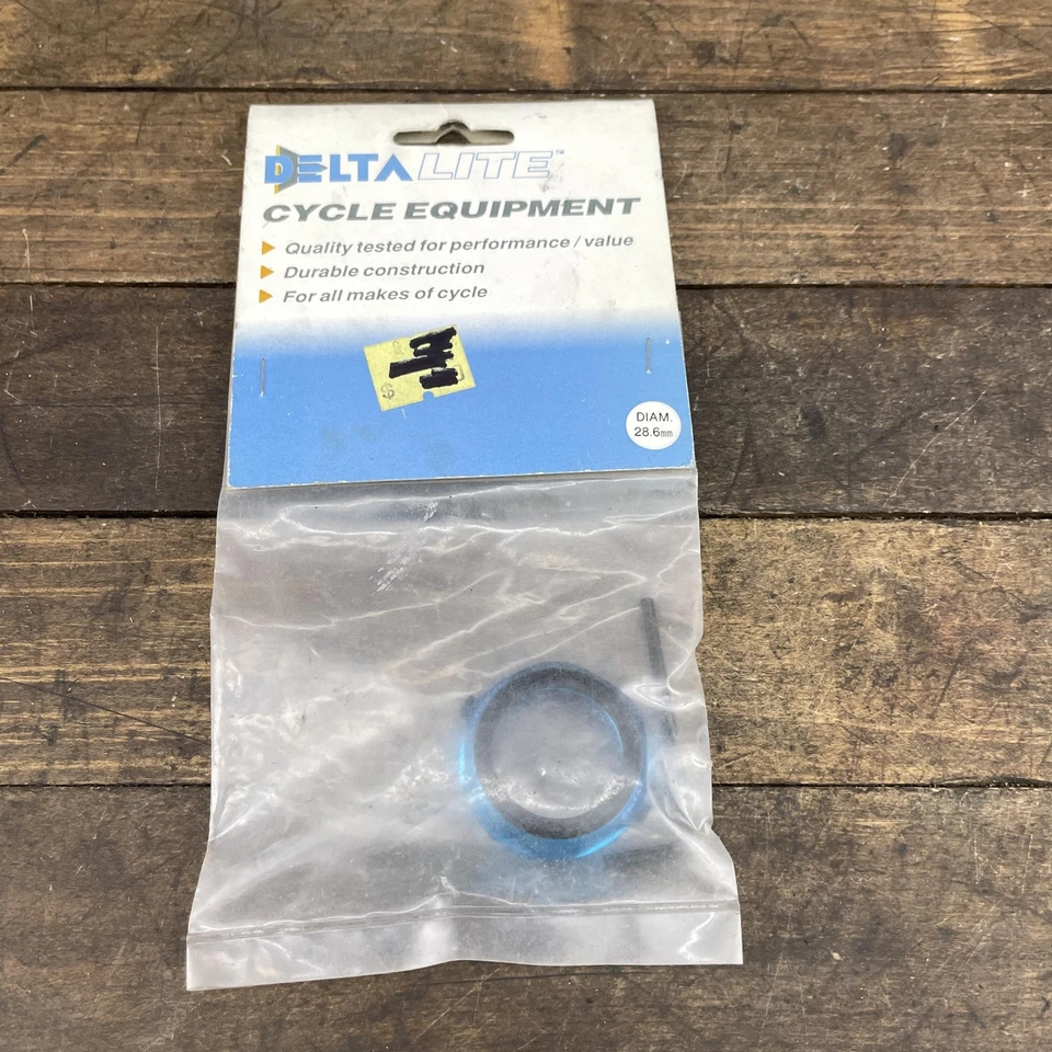 Juego de bloqueo de auriculares de bicicleta Delta Lite 1-1/8 pulgadas azul aleación de 28,6 mm Foto 2 de 4