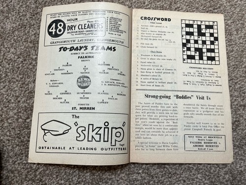 FALKIRK V ST MIRREN SL1 1956-57 - Picture 2 of 2
