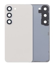 Back Cover Glass With Camera Lens For Samsung Galaxy S23 Service Pack  Cream 