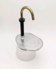 Vintage Italian Coffee Maker L. Bialetti Tazza Mini Express 1 Espresso Aluminum