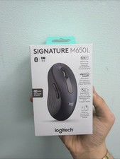 Logitech Signature M650 L Full Size Wireless Mouse Black  NEW 