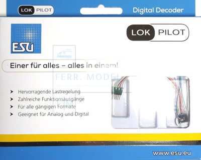 ESU ELECTRONIC 59816 - Decoder LokPilot 5 Micro DCC / MM / SX, 6 Pin NEM651 