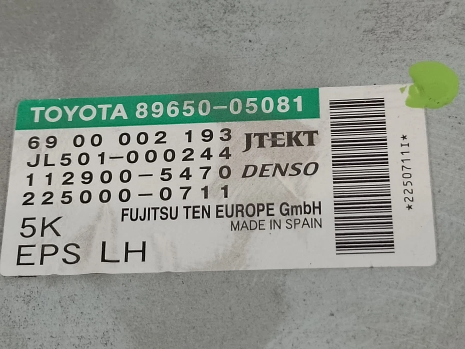 6900002193 CENTRALINA MOTORE PER TOYOTA AVENSIS T27 * 10490135        10490135 - Immagine 4 di 4