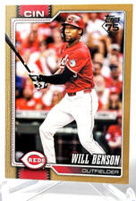 WILL BENSON 2026 TOPPS GOLD #171 PRINT RUN 1175/2026 CINCINNATI REDS NEAR MINT