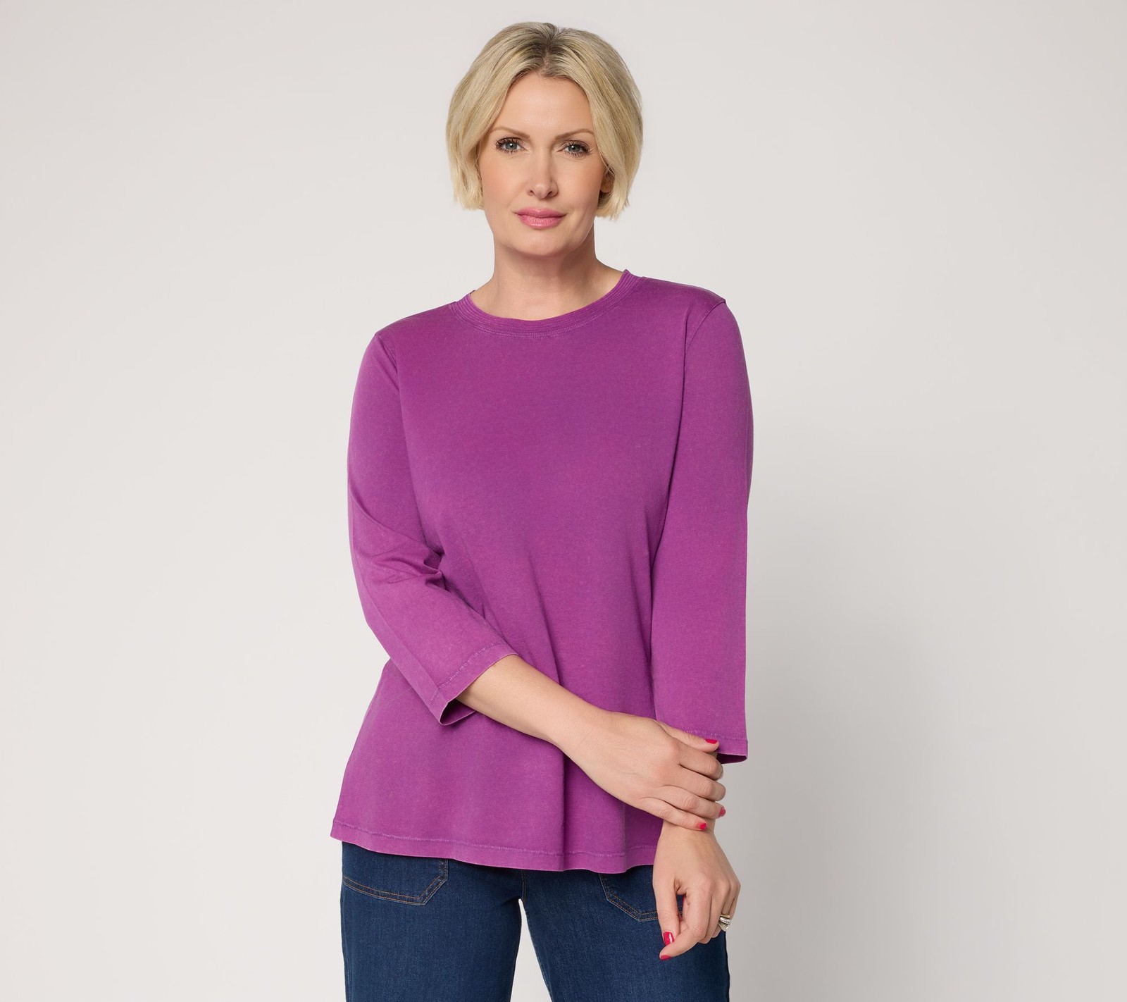 Gloria Vanderbilt Women's Top Sz M Make Your Selection: LOGO Purple A720538
