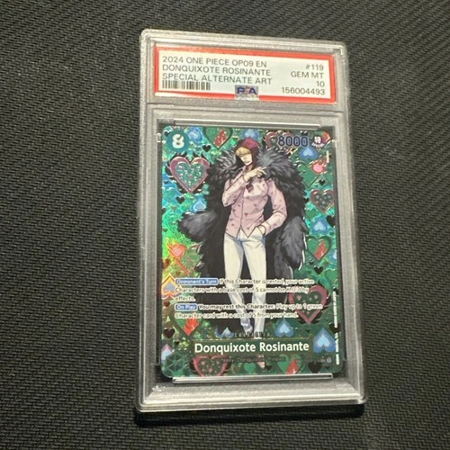 One Piece Donquixote Rosinante SP Alt Art OP04-119 PSA 10 GEM MINT